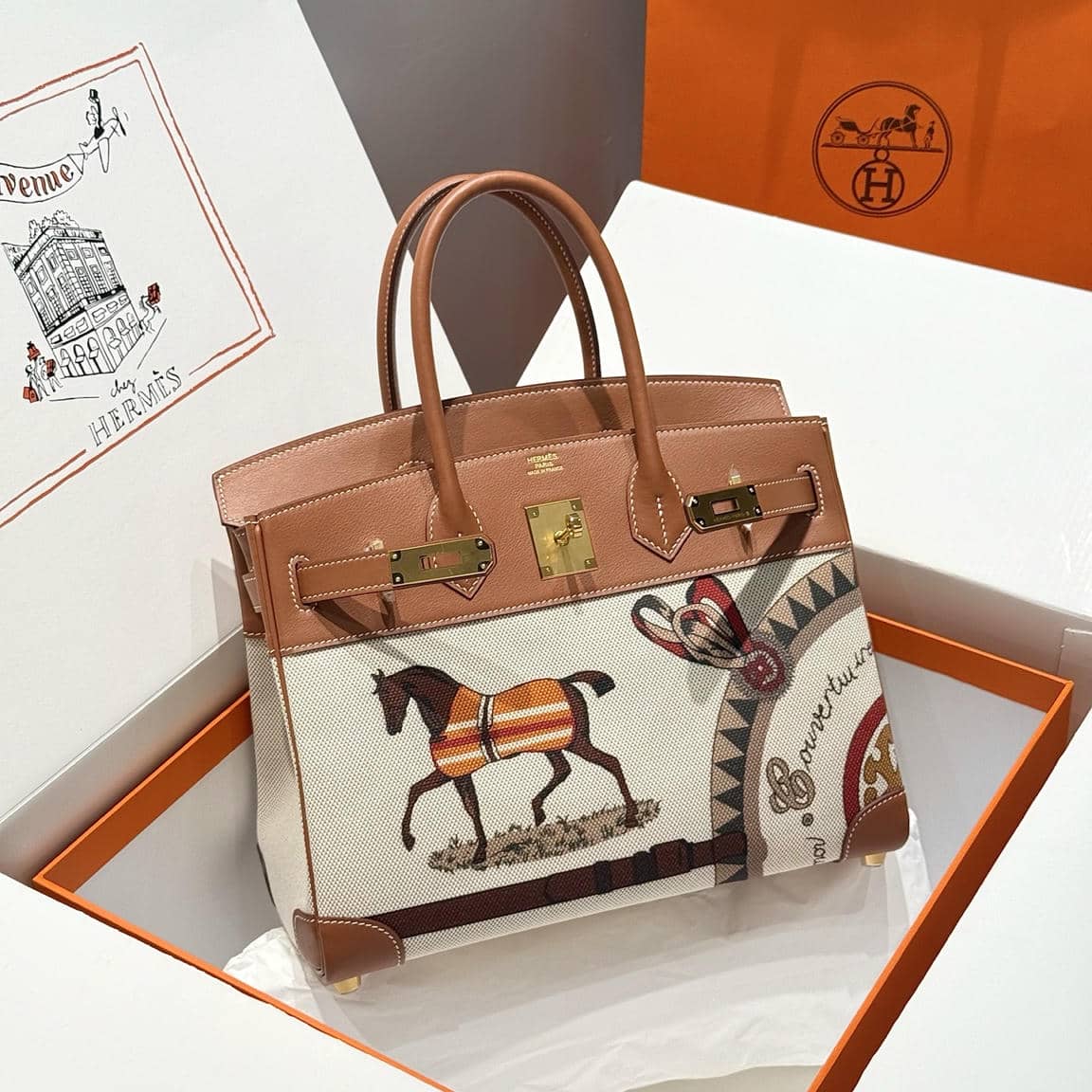 Birkin Canvas-Leather Mix-117